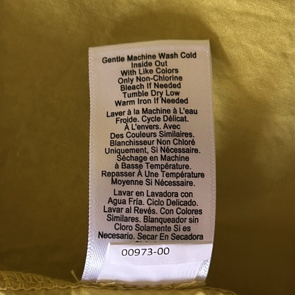 National Ltd sz XS cotton bright yellow tank dress with elastic fold over waist - Picture 9 of 9